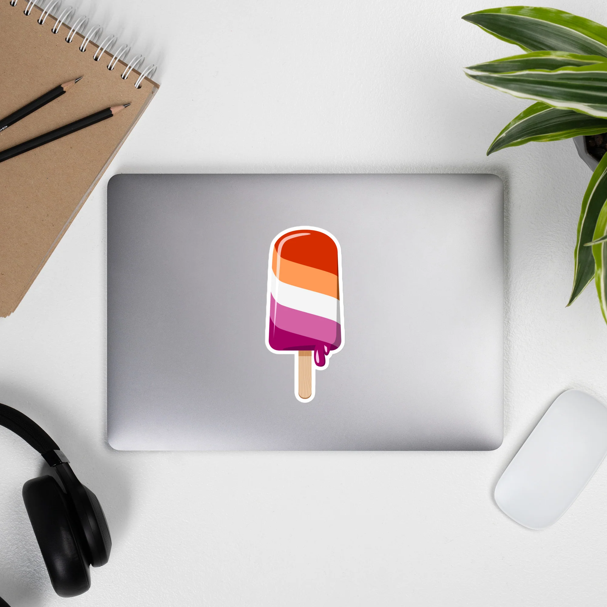 Lesbian Pride Ice Lolly Sticker - Image 4