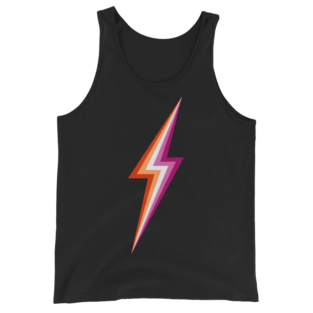 Lesbian Pride Lightning Tank Top