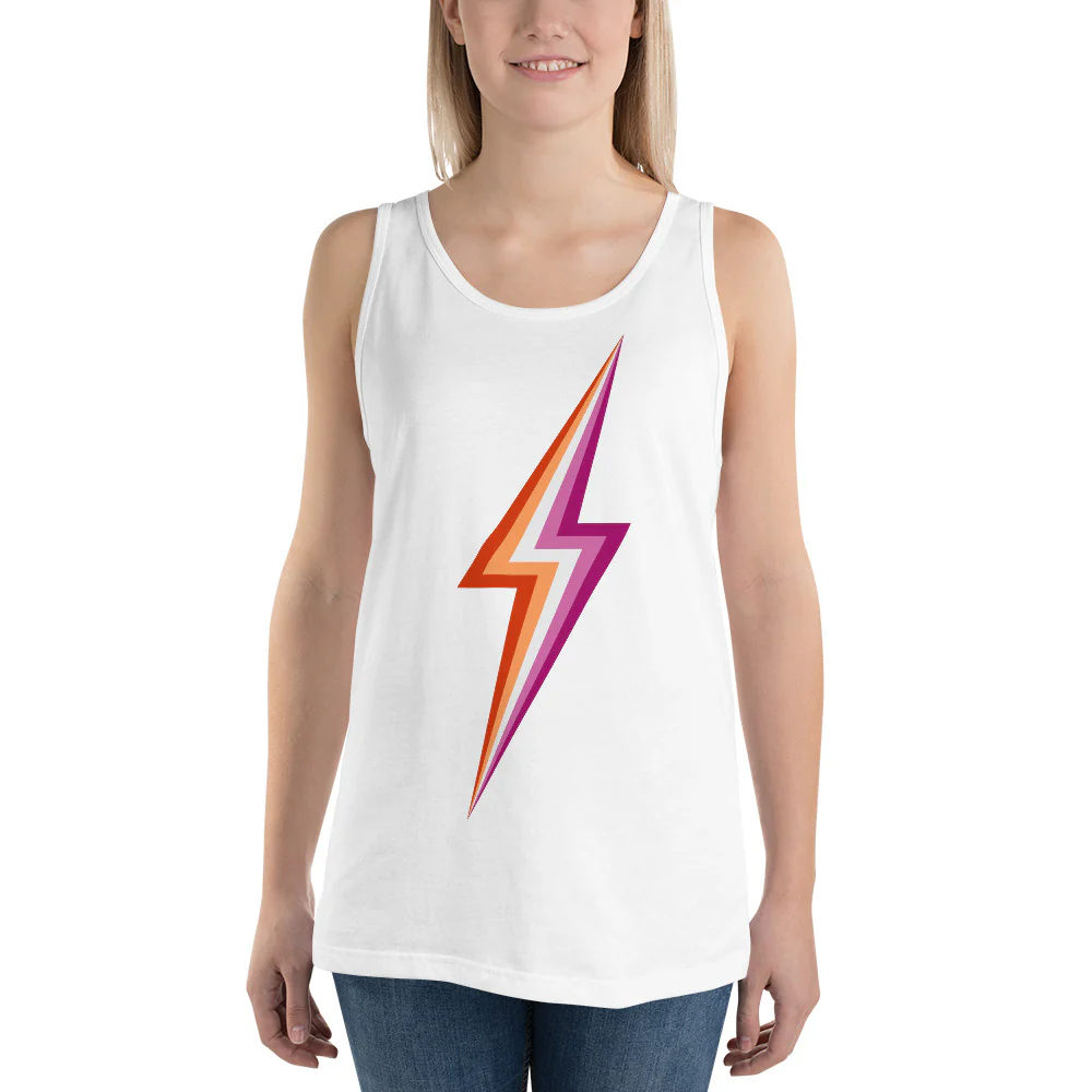 Lesbian Pride Lightning Tank Top - Image 3