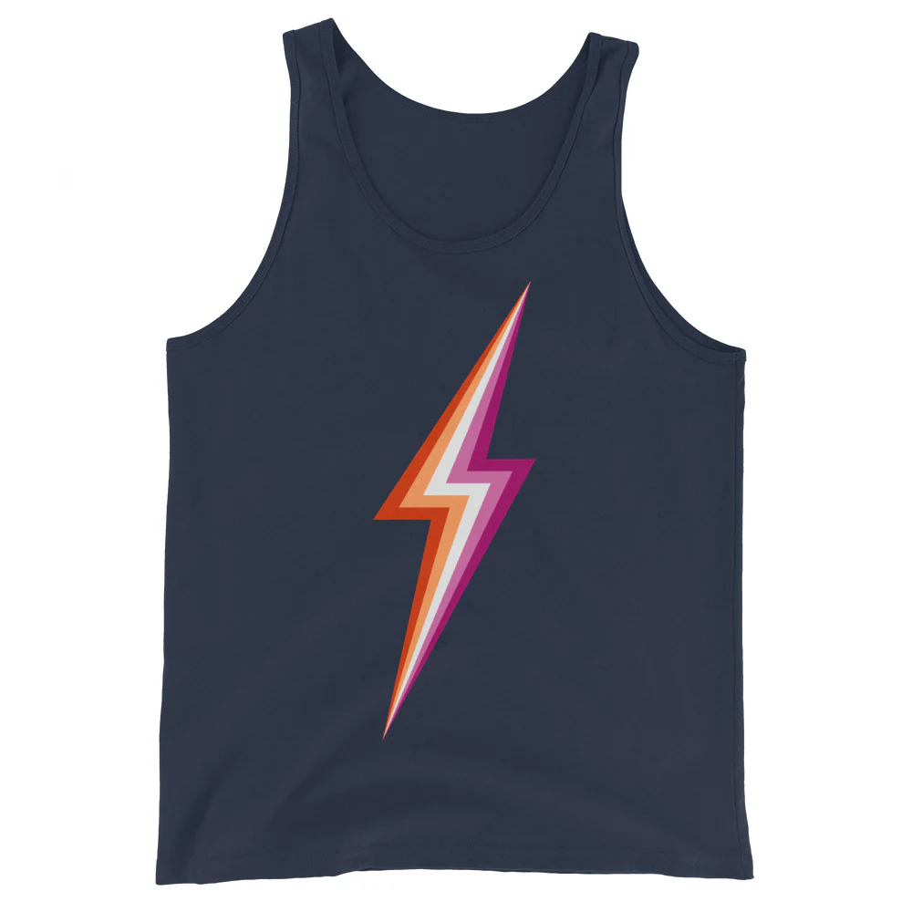 Lesbian Pride Lightning Tank Top - Image 4