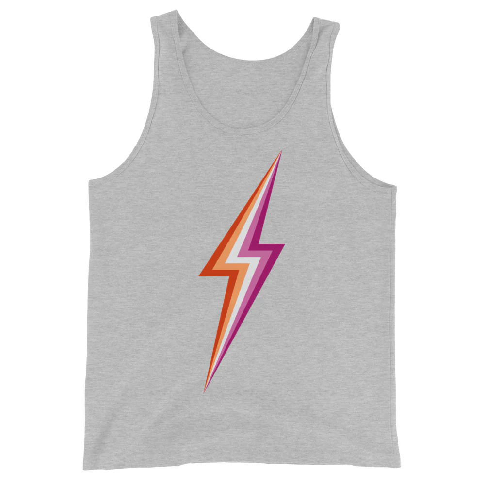 Lesbian Pride Lightning Tank Top - Image 5
