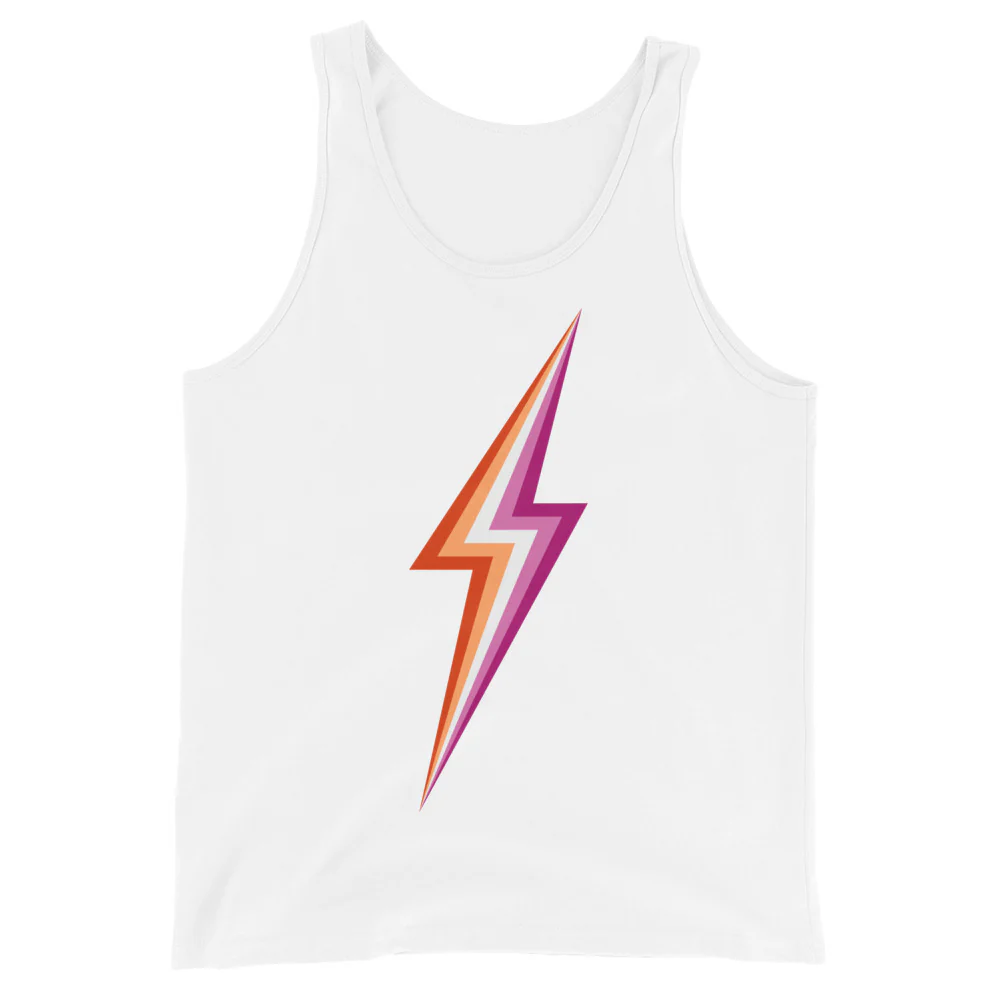 Lesbian Pride Lightning Tank Top - Image 6