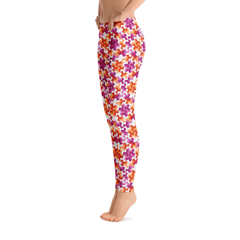 Lesbian Pride Pattern X Leggings