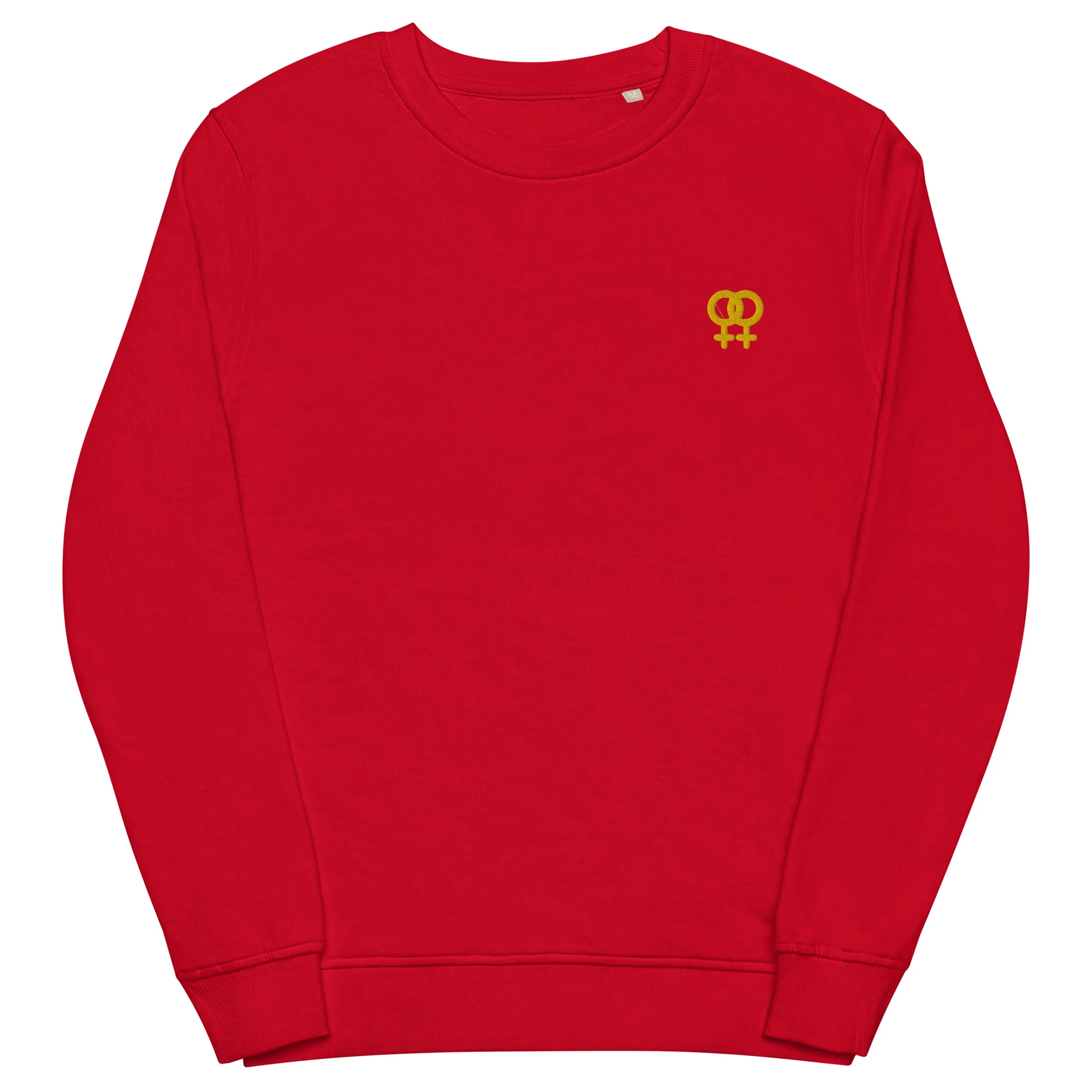 Lesbian Symbol Embroidered Organic Sweatshirt - Image 3
