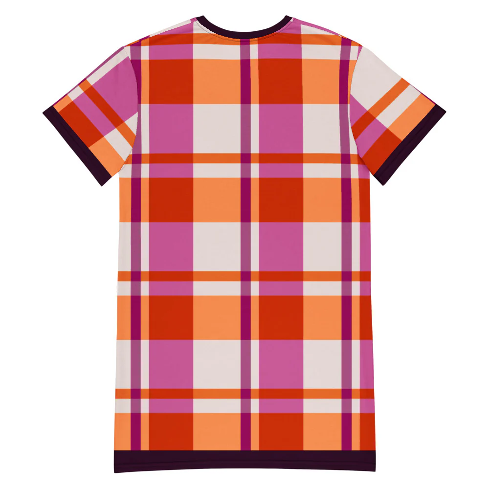 Lesbian Tartan T-shirt Dress - Image 3