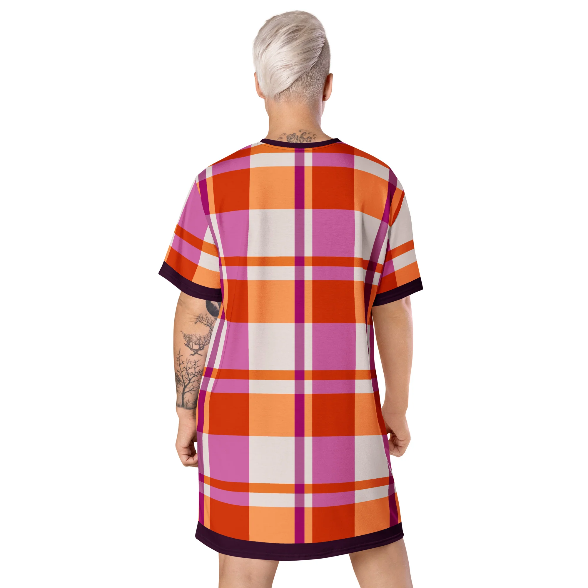 Lesbian Tartan T-shirt Dress - Image 5
