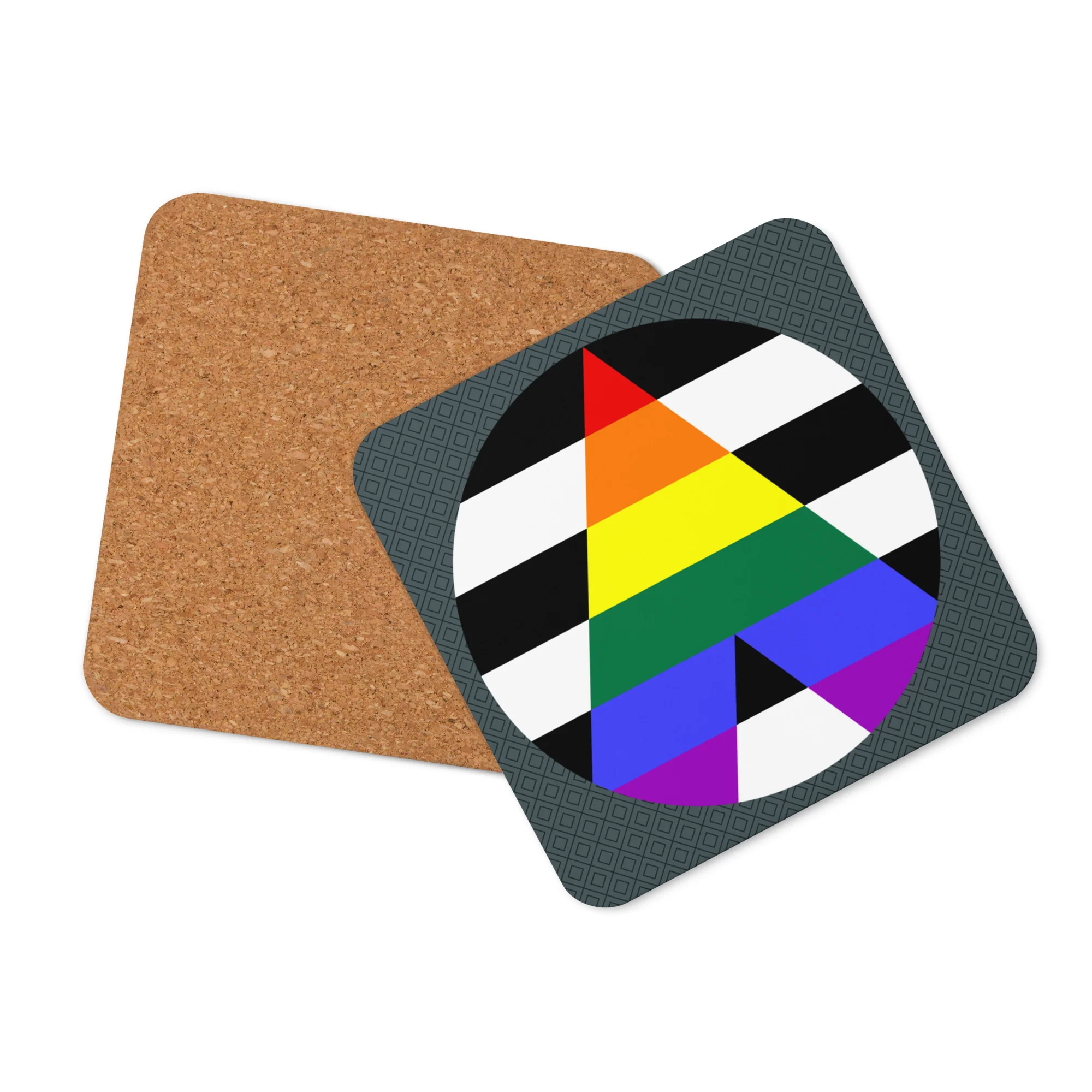 LGBTQ+ Ally Flag Roundel Coaster - Image 3