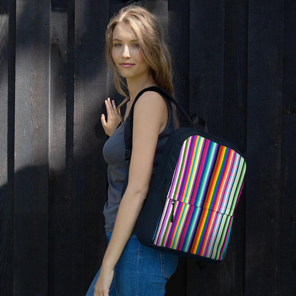 LGBTQ+ Pride Flags Barcode Backpack - Image 12