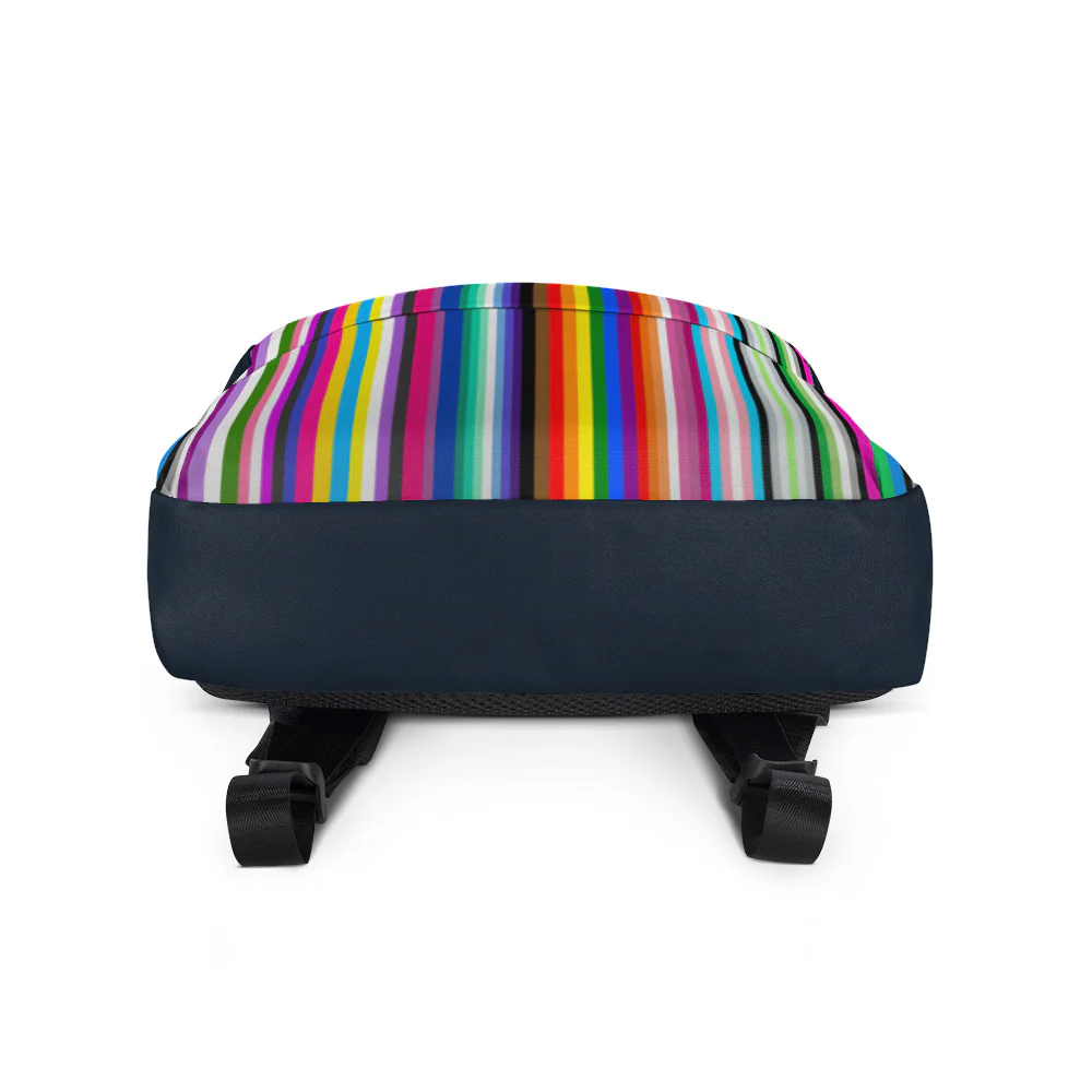LGBTQ+ Pride Flags Barcode Backpack - Image 6