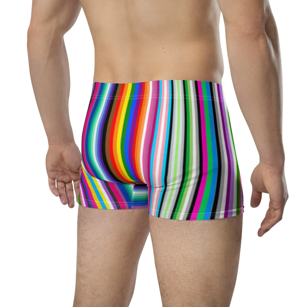 LGBTQ+ Pride Flag Barcode Boxer Briefs - Image 6