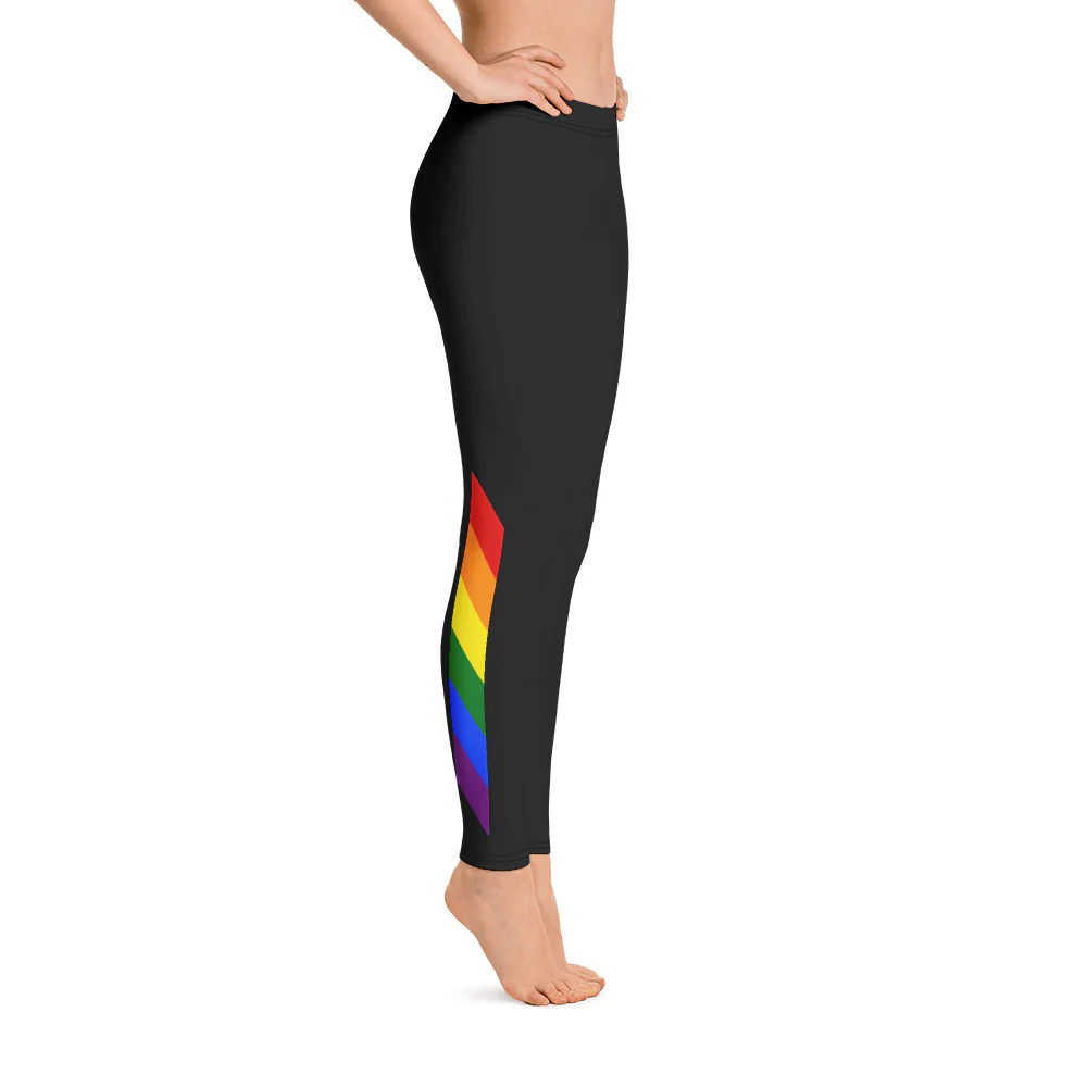 LGBTQ+ Rainbow Pride Flag Leggings - Image 6