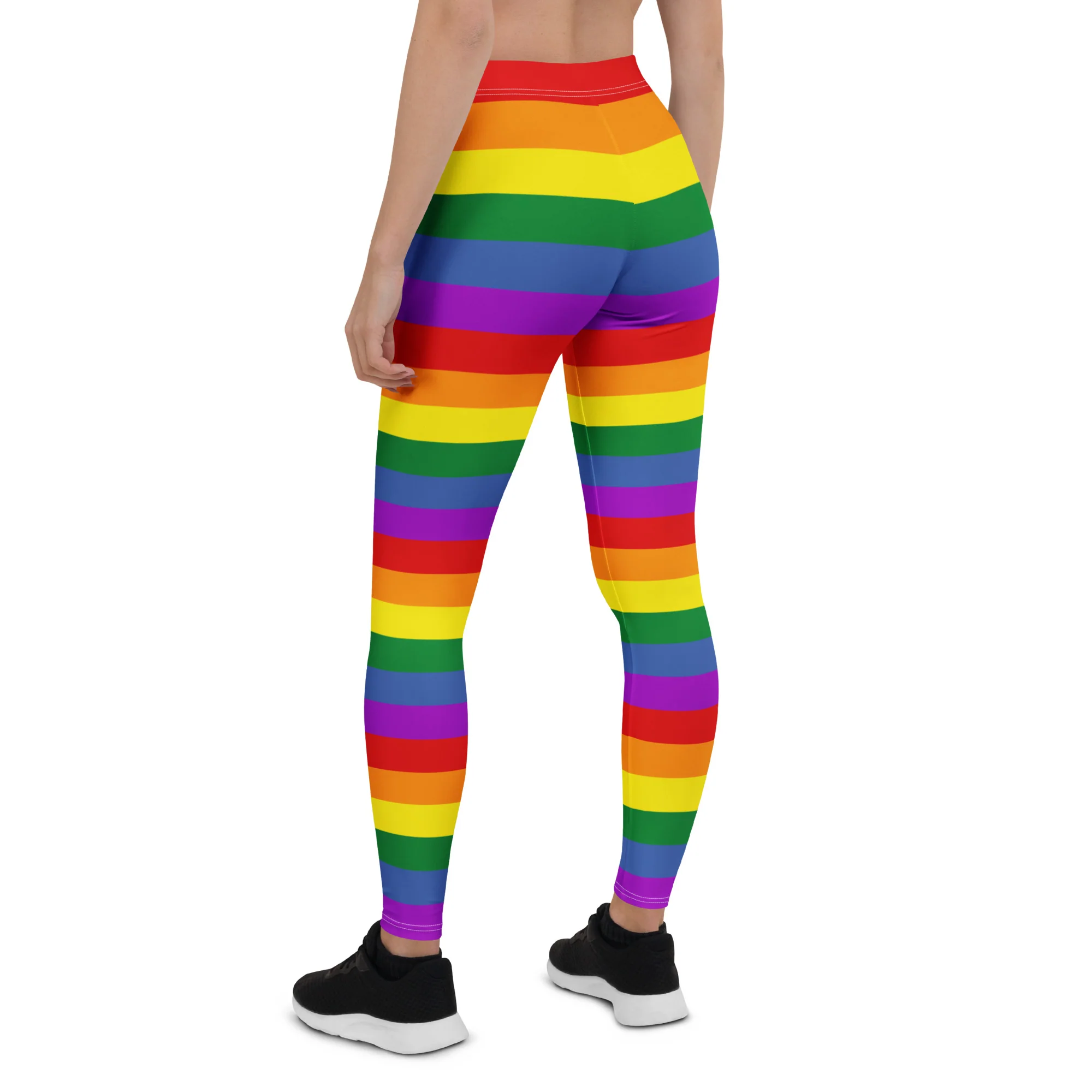 LGBTQ+ Rainbow Pride Hooped Leggings - Image 5
