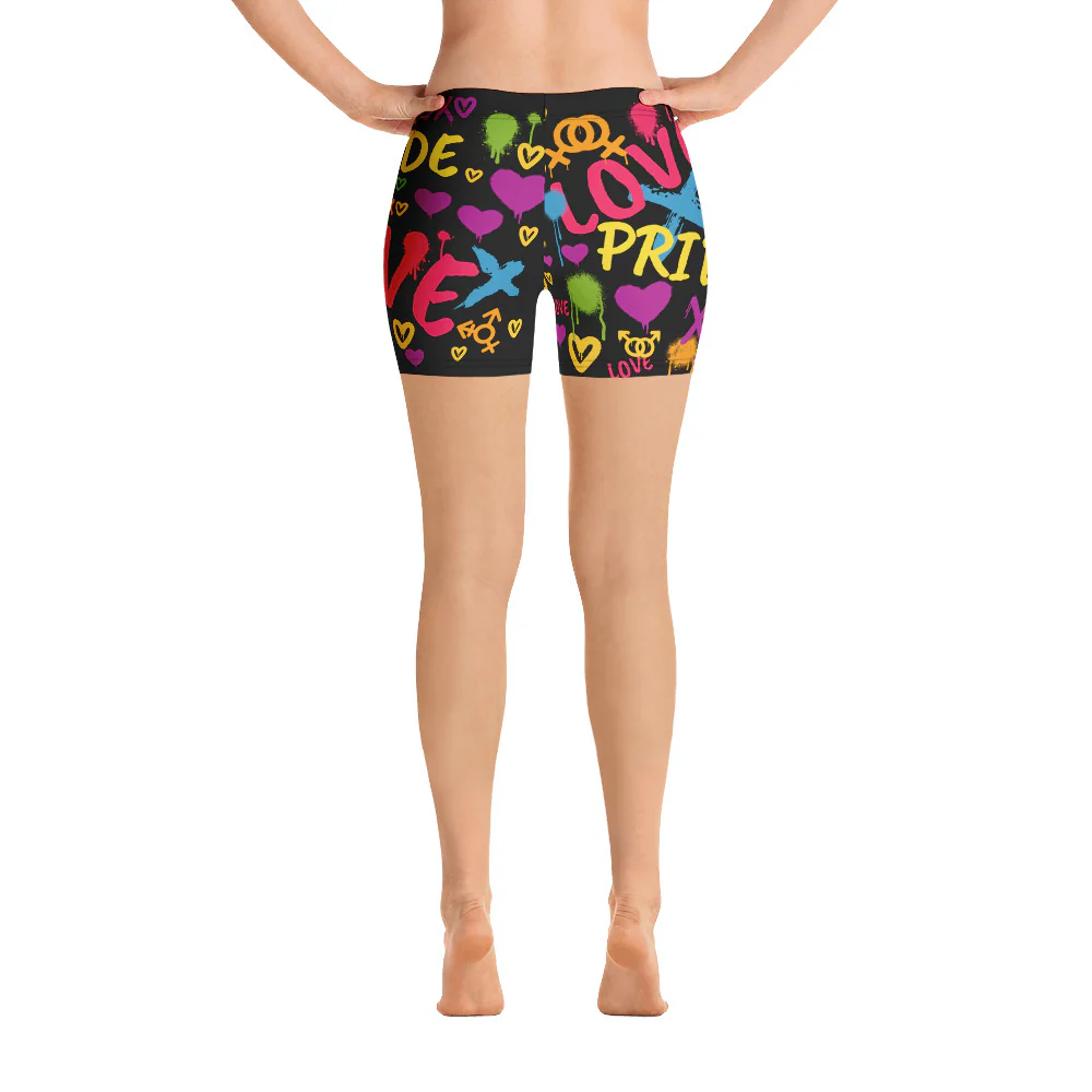 Love And Pride Legging Shorts - Image 6