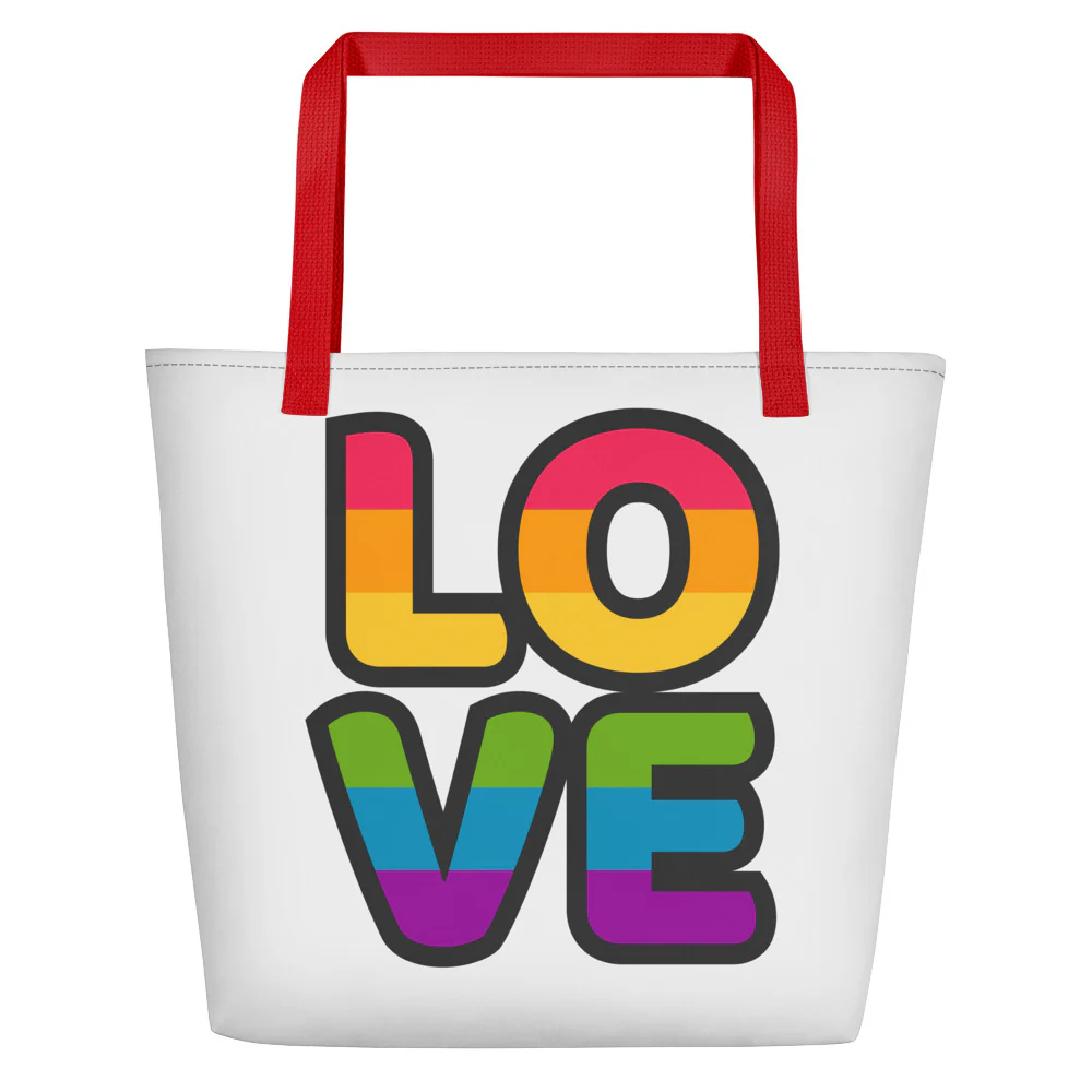 Love Large Tote/Beach Bag (White) - Image 3