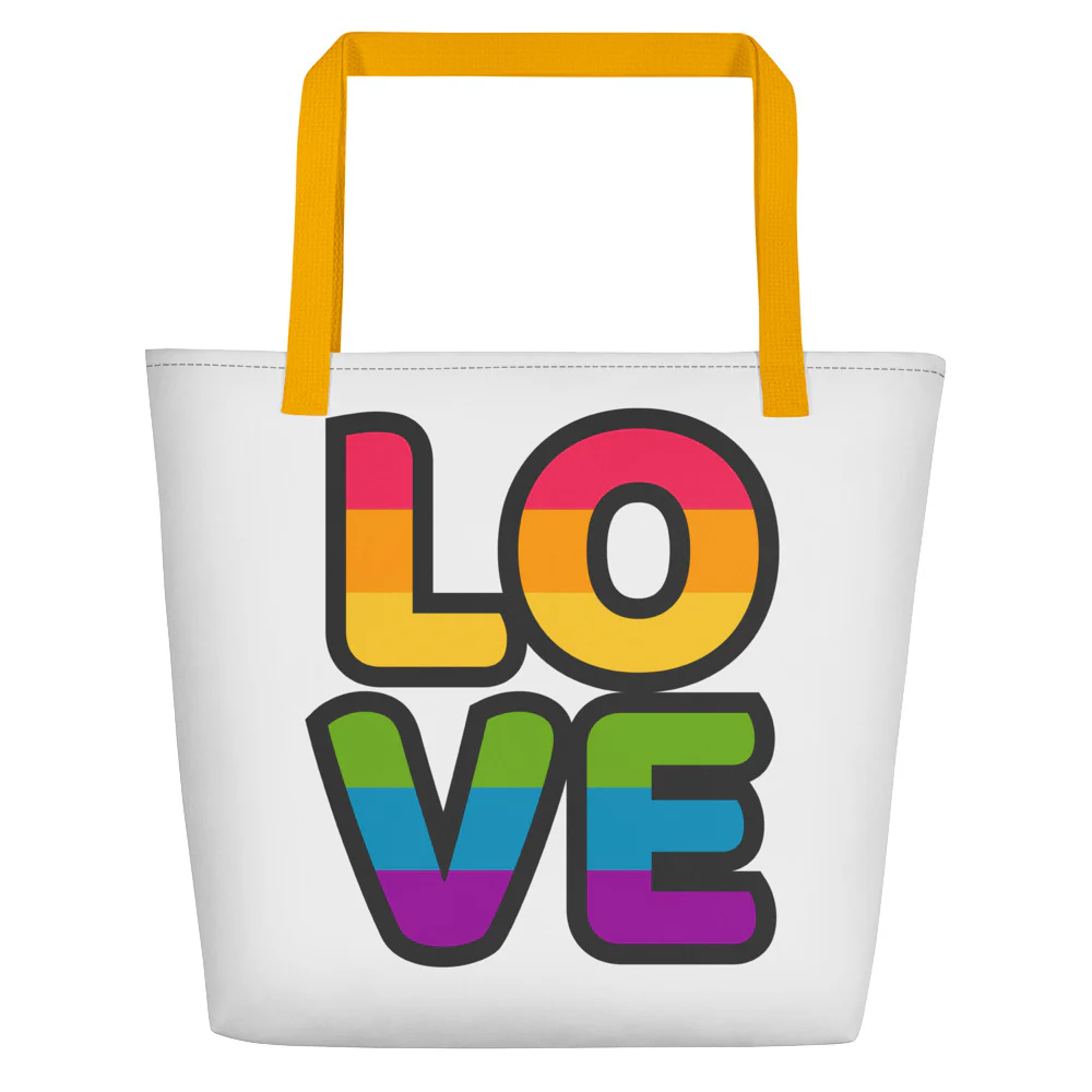 Love Large Tote/Beach Bag (White) - Image 4