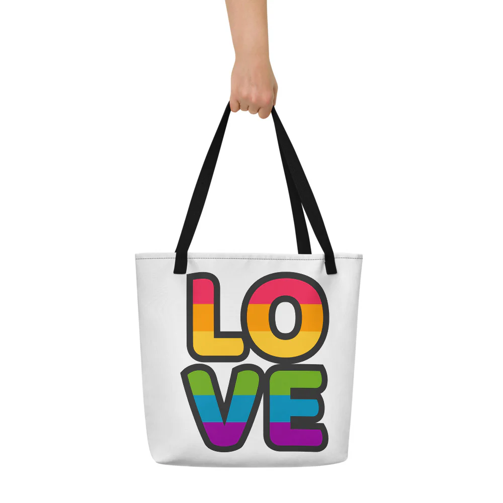 Love Large Tote/Beach Bag (White) - Image 5