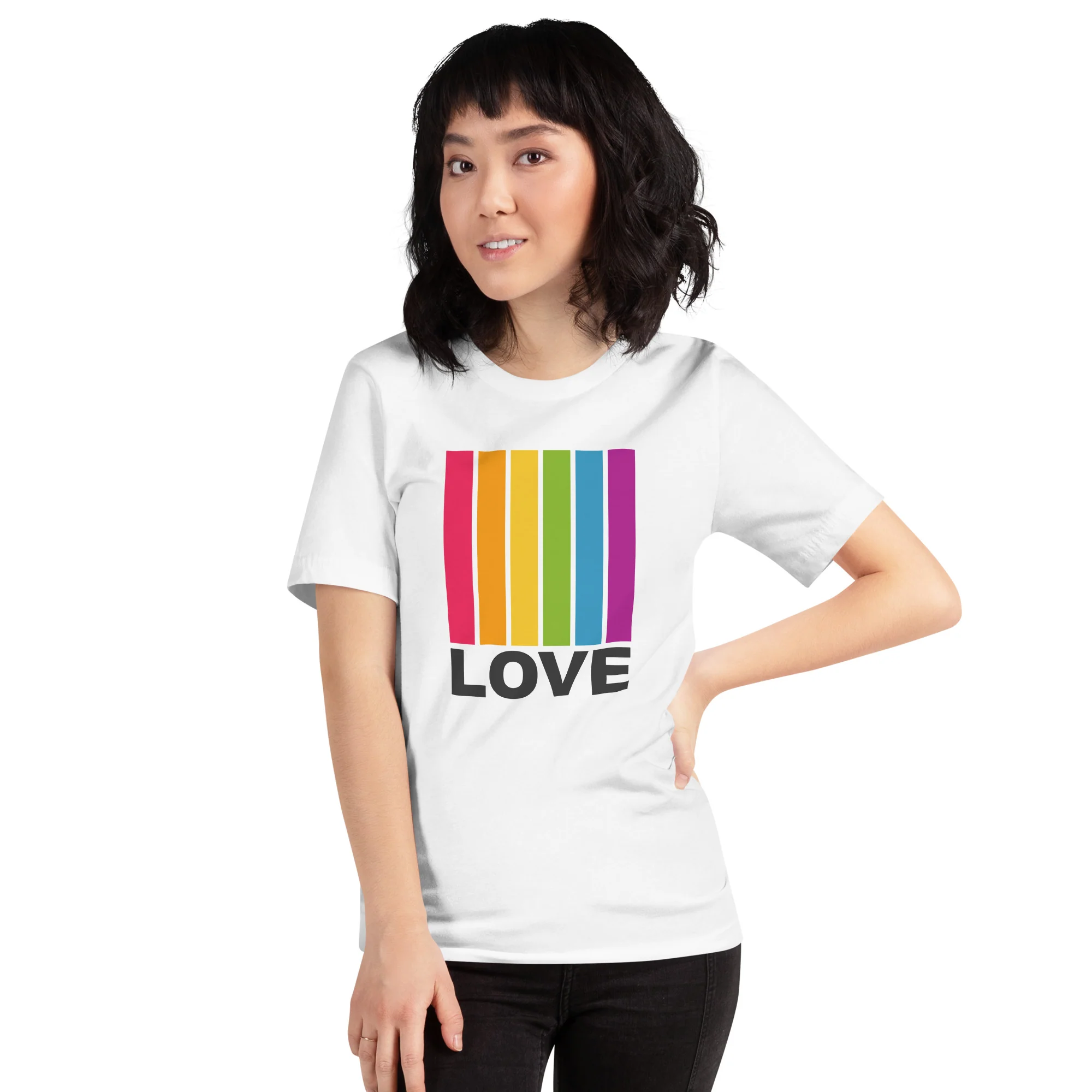 Bright Love Lines T-Shirt - Image 5