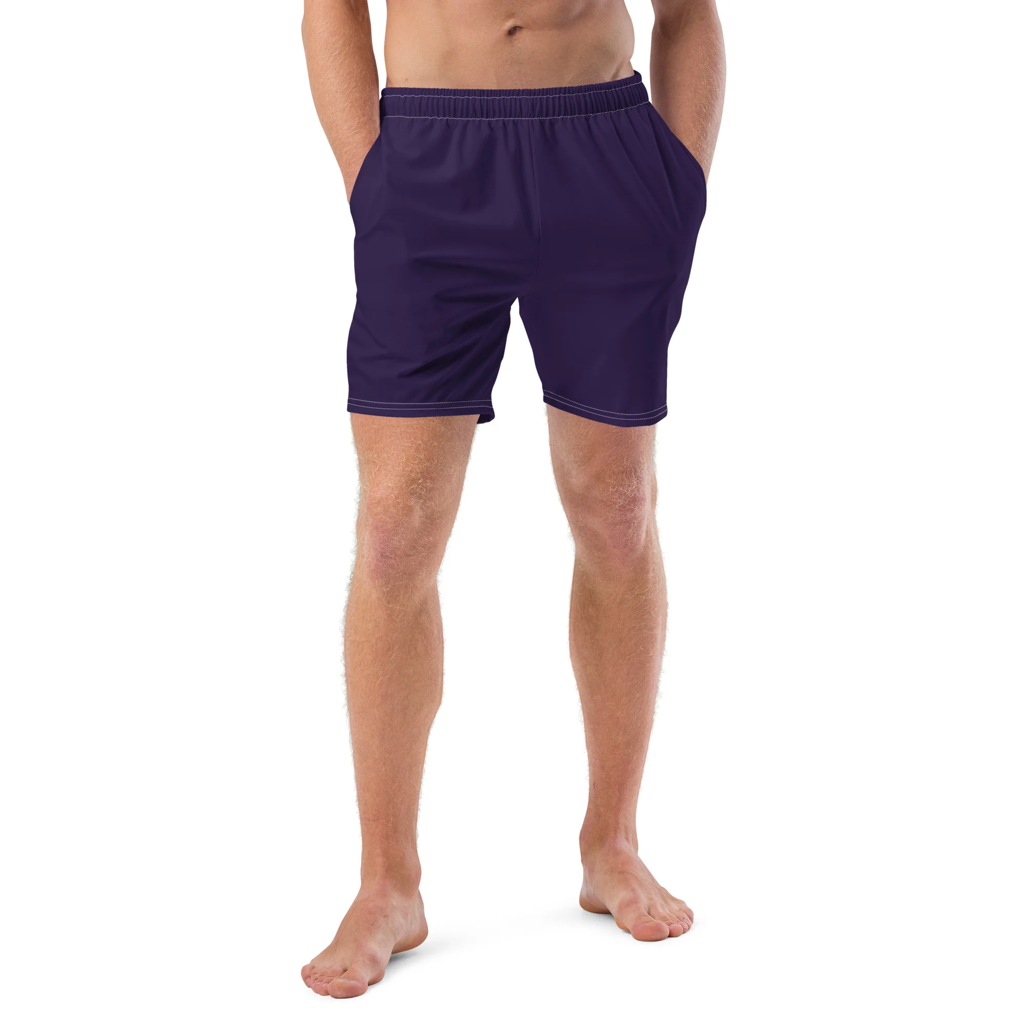 Midnight Blue Swimming Trunks With Rainbow Pocket - Image 2