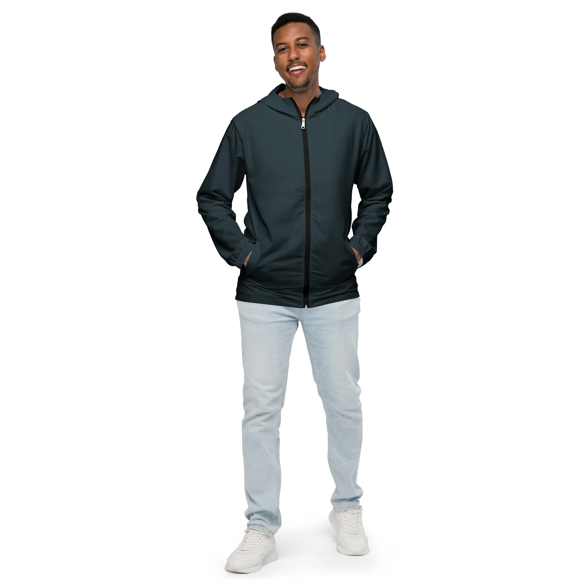 Midnight Blue Windbreaker With Bisexual Pride Inside - Image 7