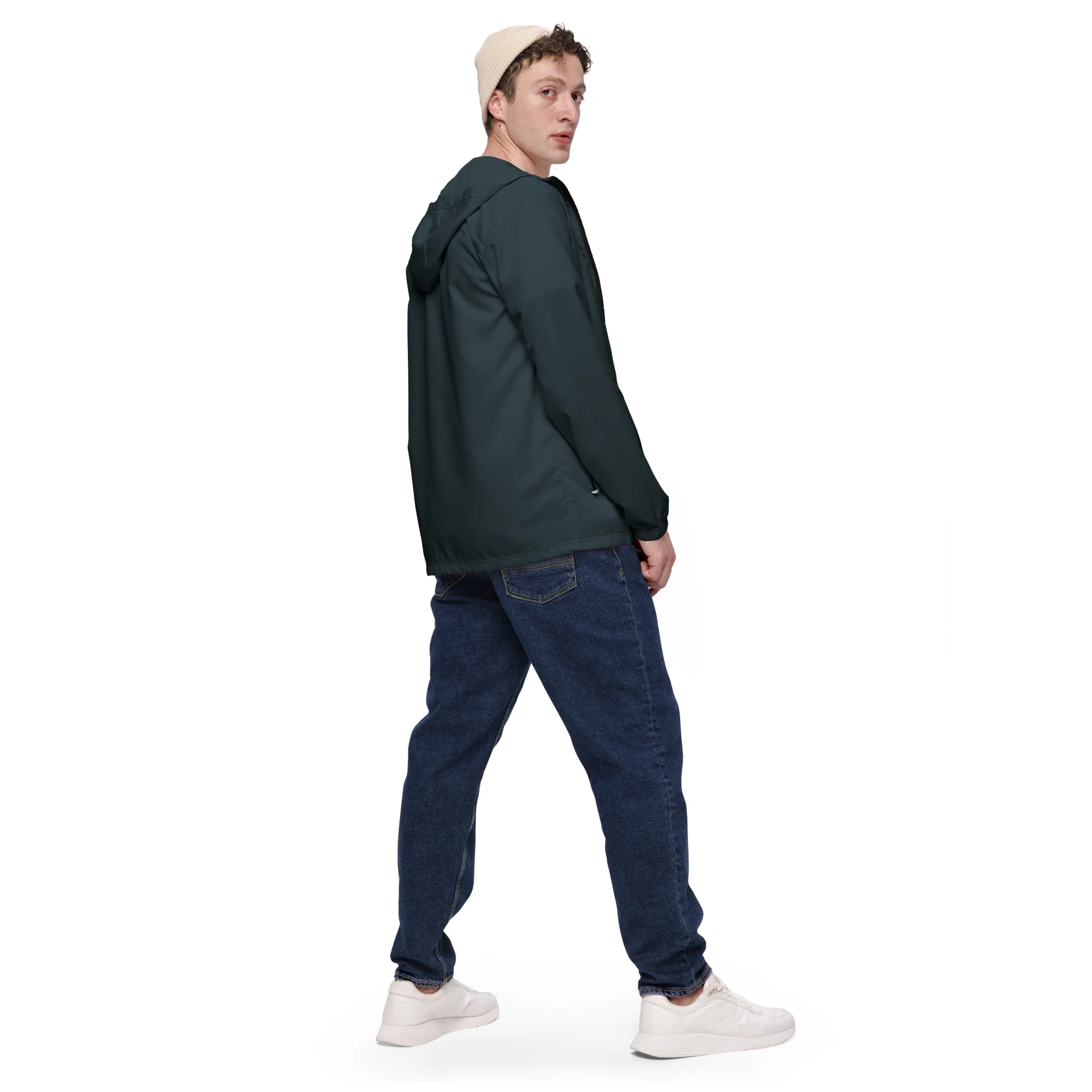 Midnight Blue Windbreaker With Trans Pride Inside - Image 8