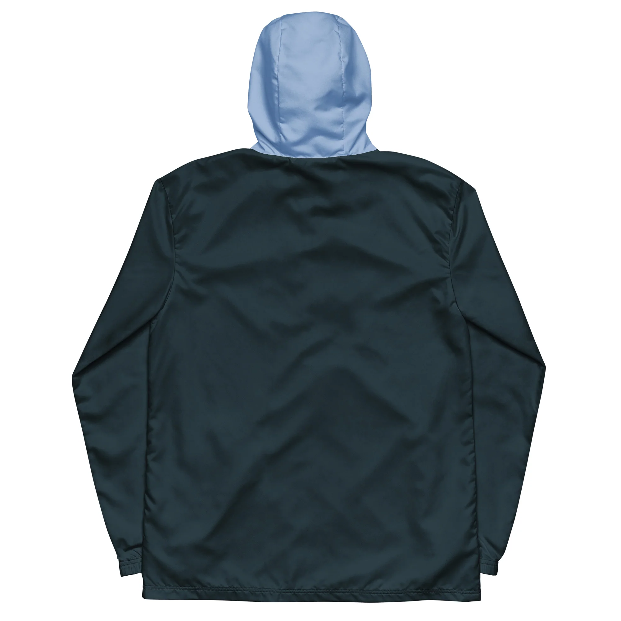 Mindnight Blue With Light Blue Hood Windbreaker - Image 4