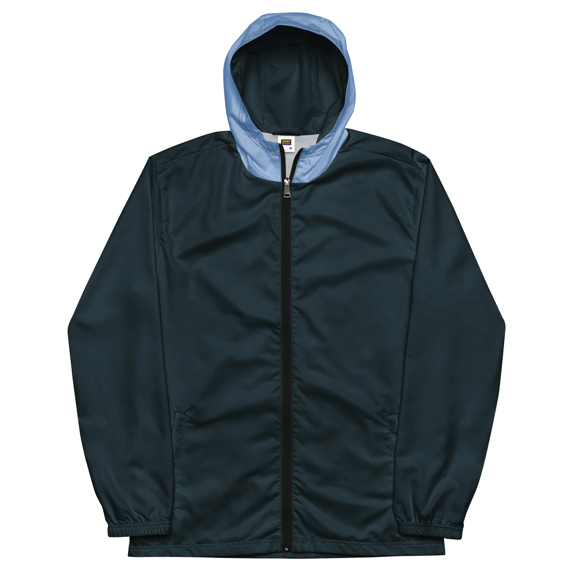 Mindnight Blue With Light Blue Hood Windbreaker - Image 6