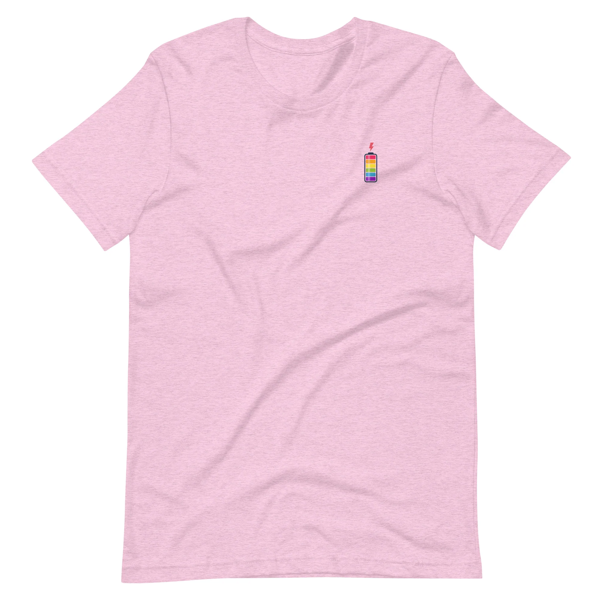 Mini Rainbow Battery Charge T-Shirt - Image 4