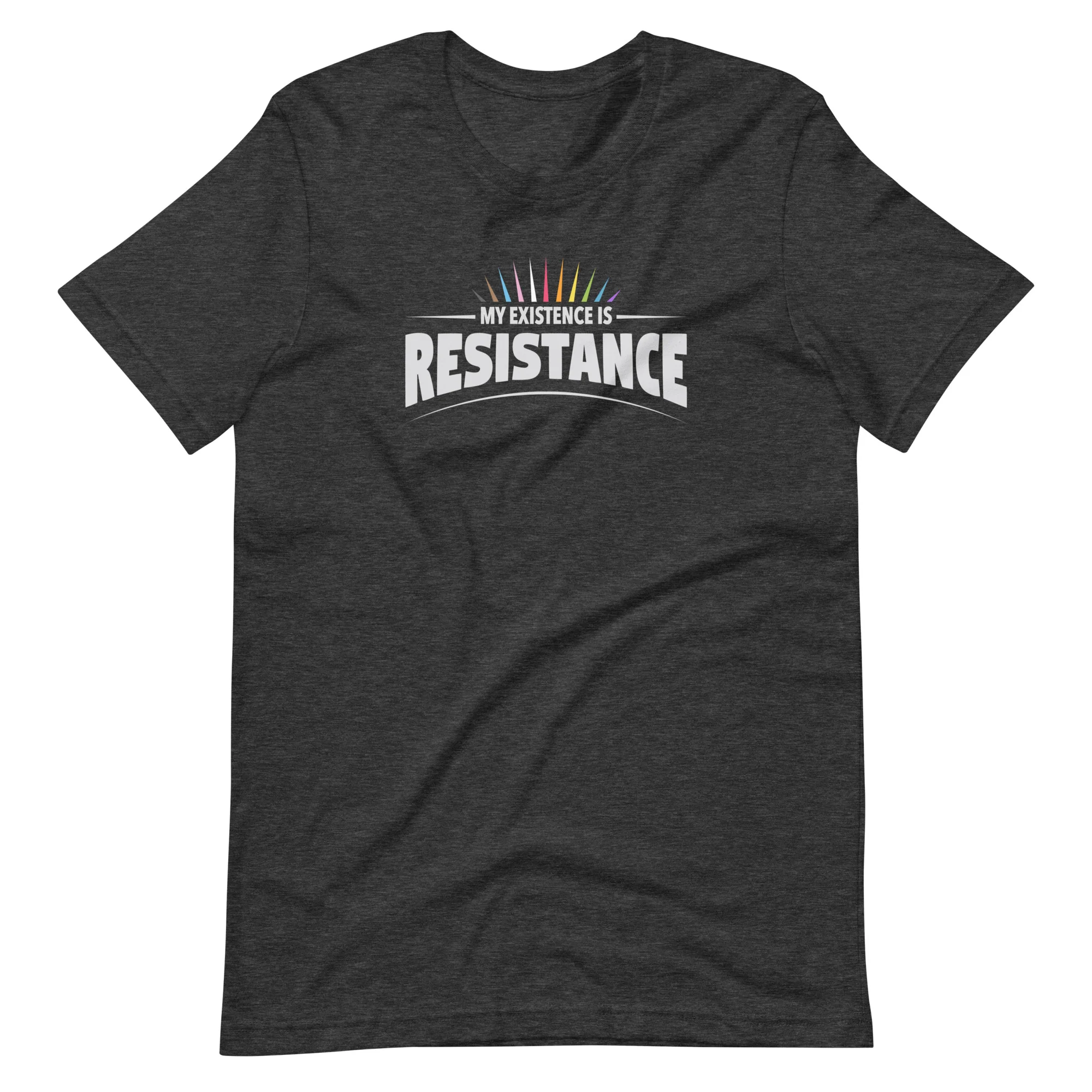My Existence Is Resistance Rainbow Pride T-Shirt - Image 3