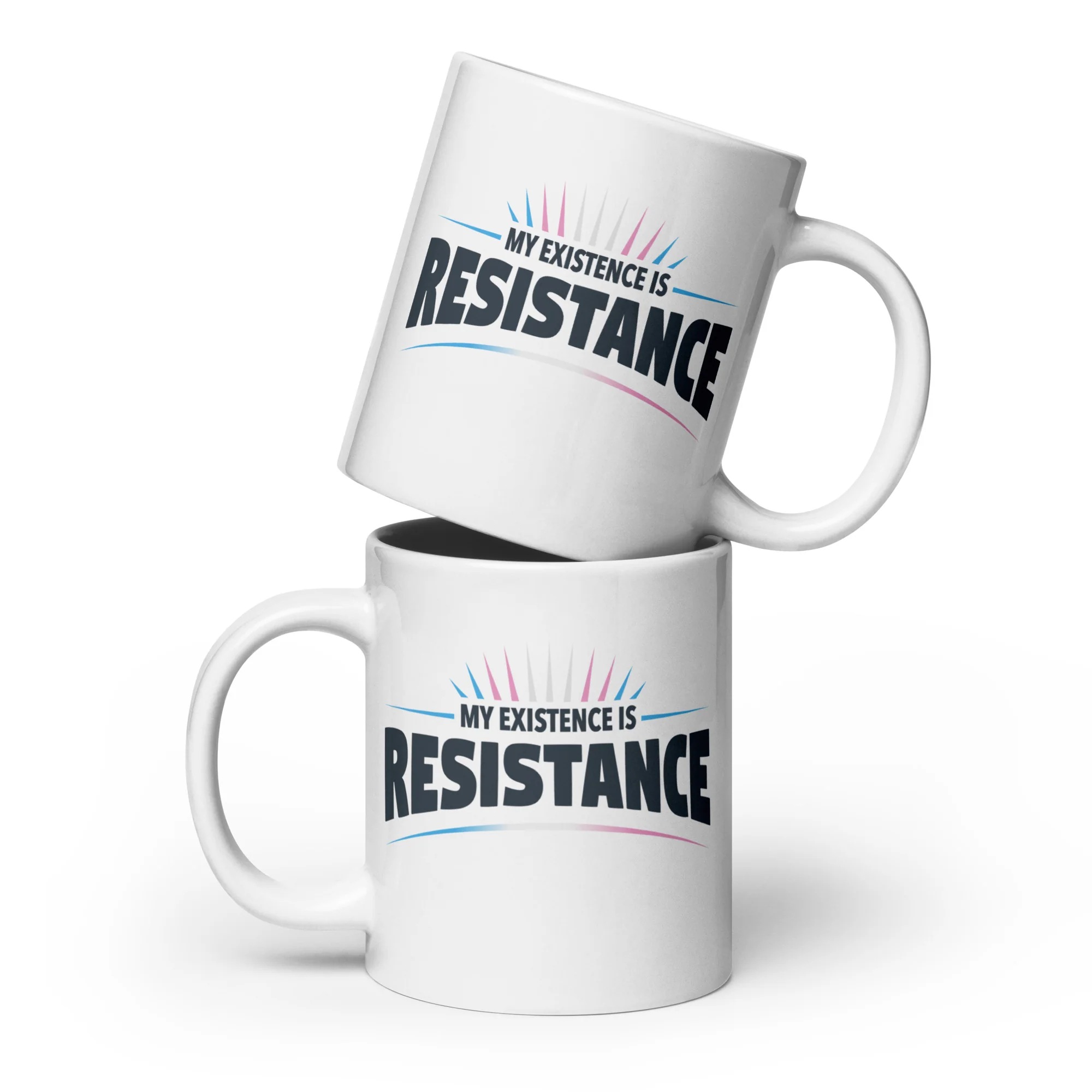 My Existence Is Resistance Trans Pride Mug - Image 4