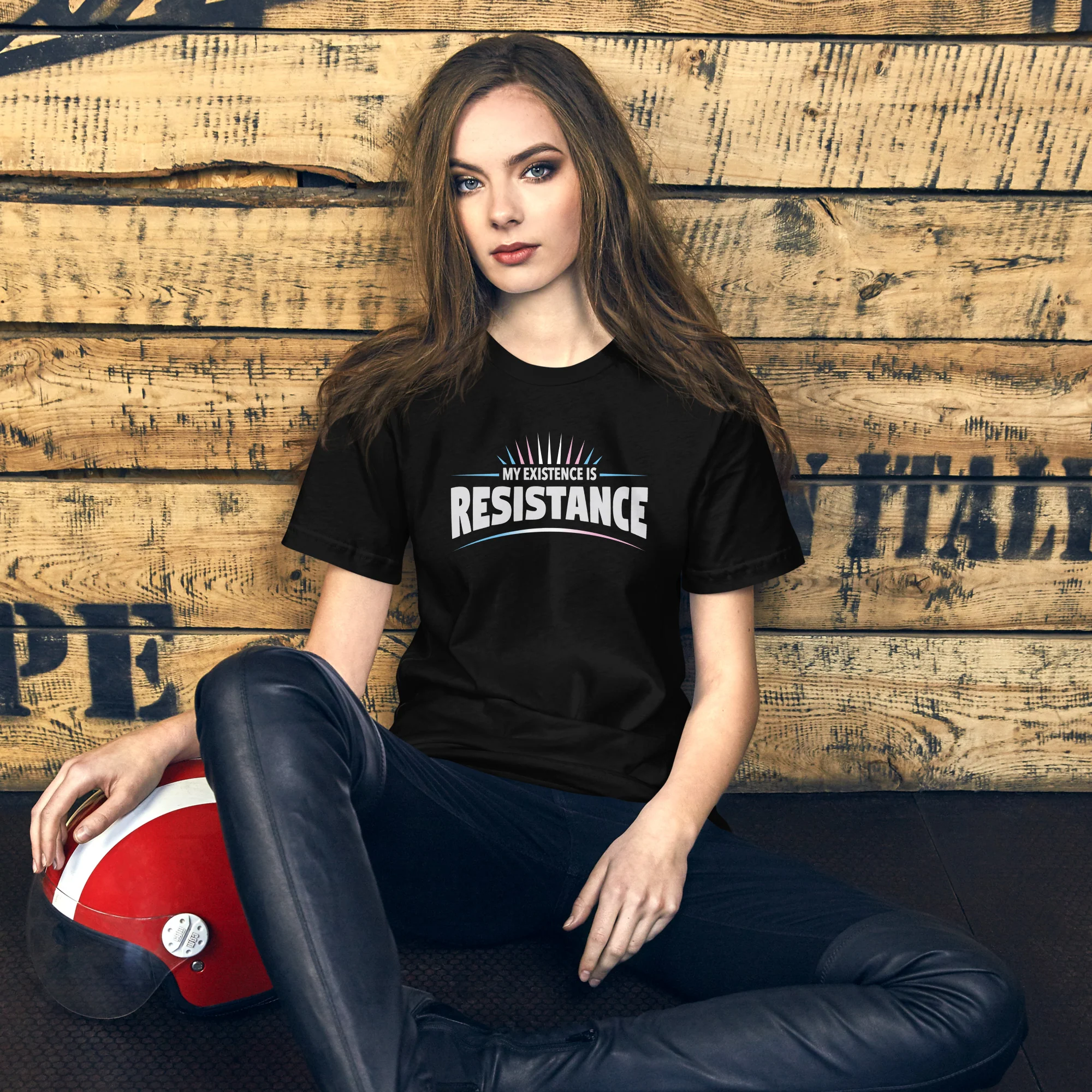 My Existence Is Resistance Trans Pride T-Shirt - Image 7