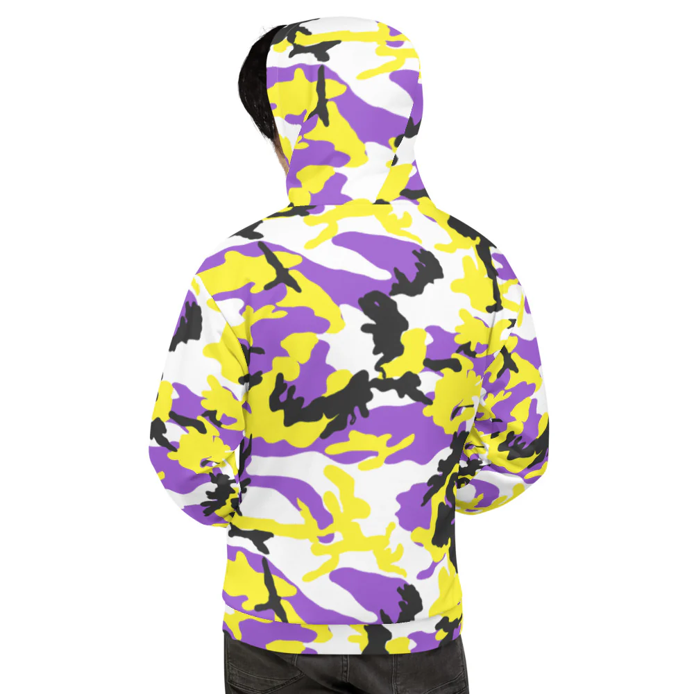 Non-Binary Camo Hoodie - Image 3