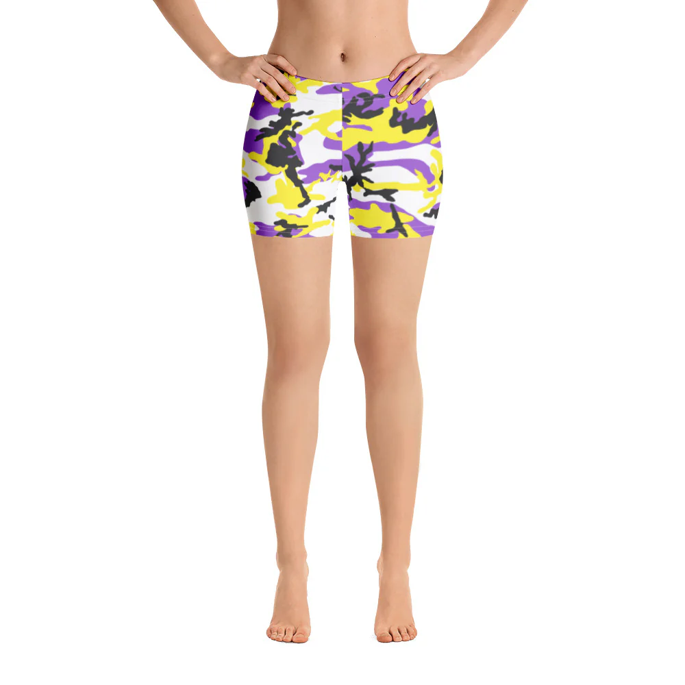 Non-Binary Camo Legging Shorts - Image 3