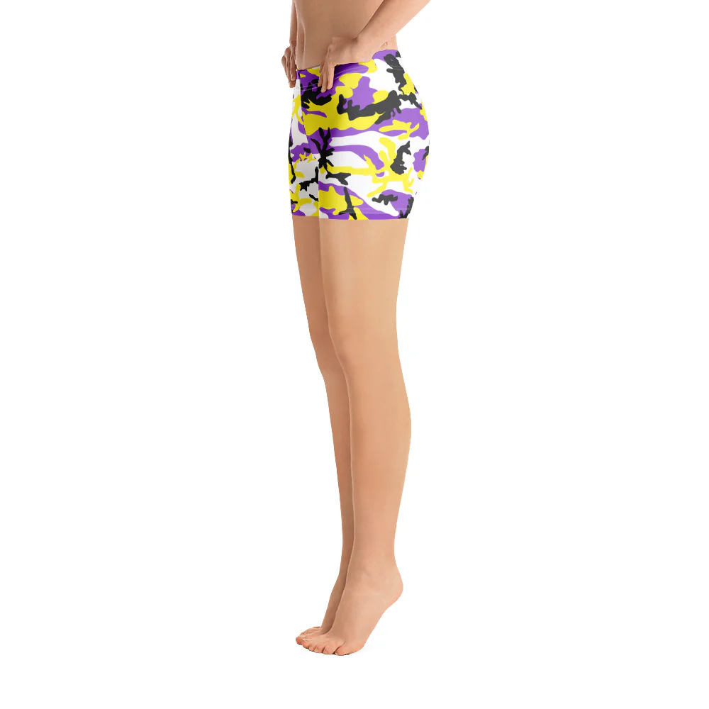 Non-Binary Camo Legging Shorts - Image 5