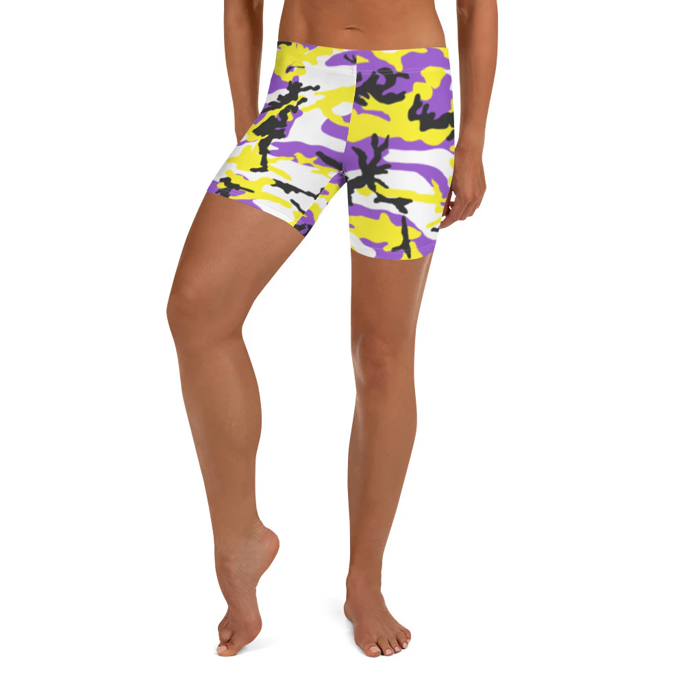 Non-Binary Camo Legging Shorts - Image 6