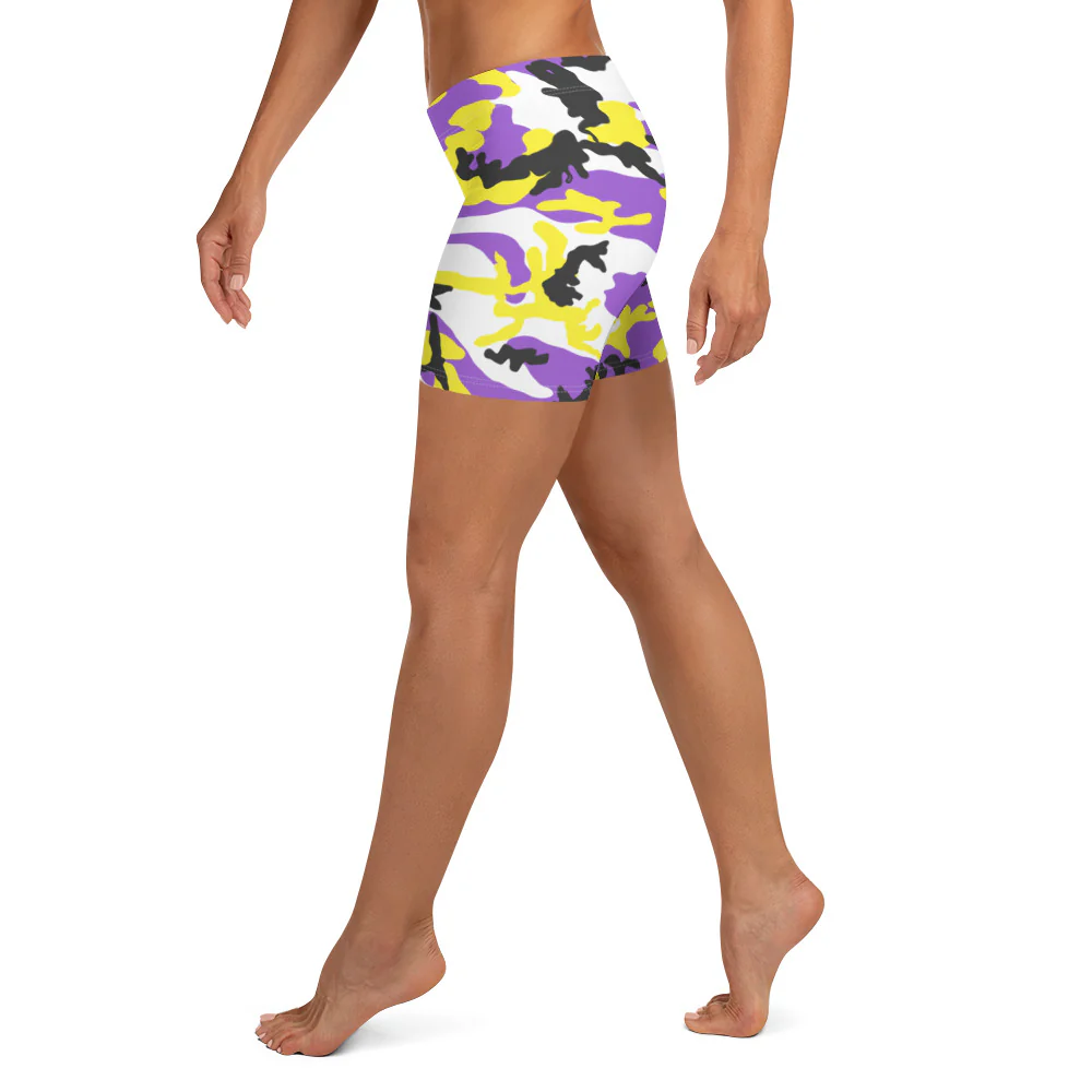 Non-Binary Camo Legging Shorts - Image 7