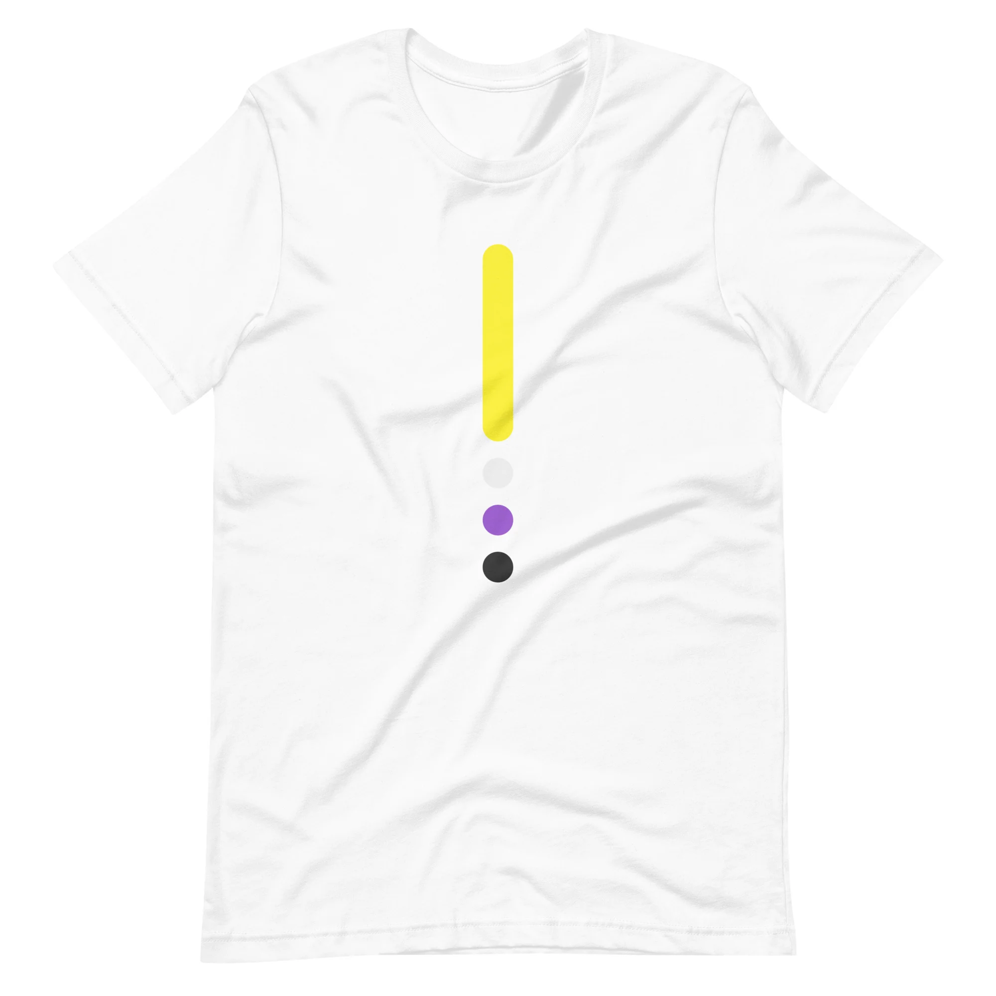 Non-binary Flag Dot Column T-Shirt