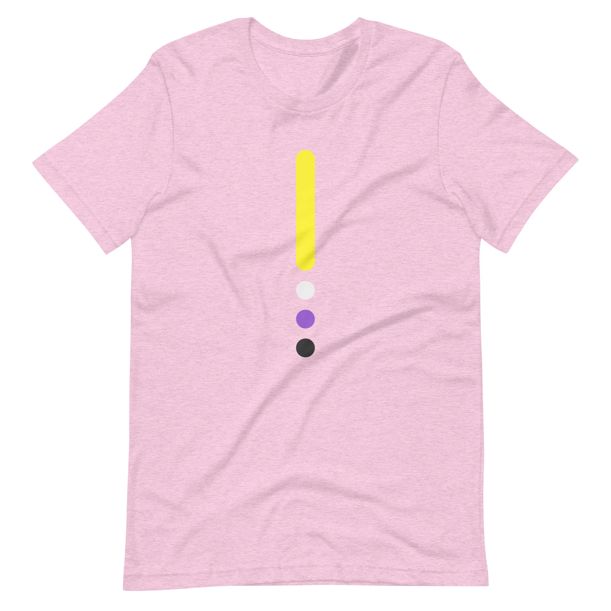 Non-binary Flag Dot Column T-Shirt - Image 4
