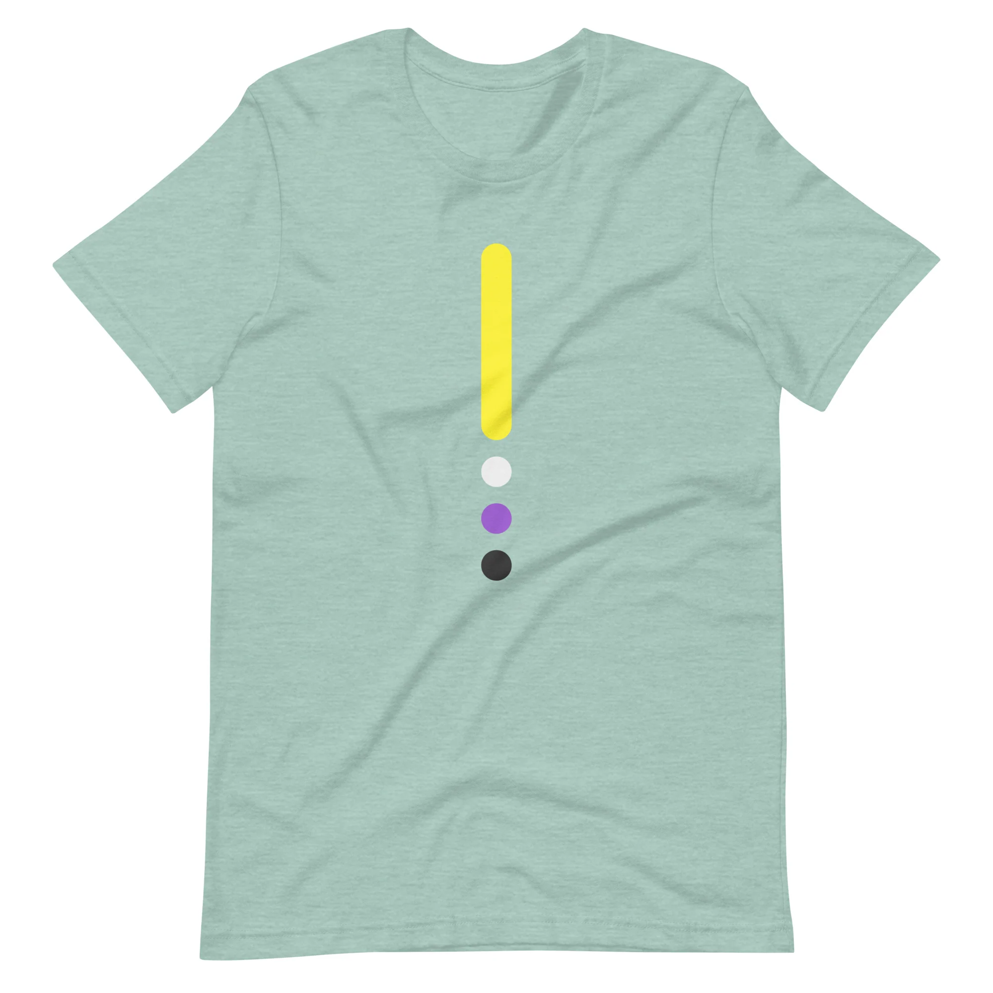 Non-binary Flag Dot Column T-Shirt - Image 5