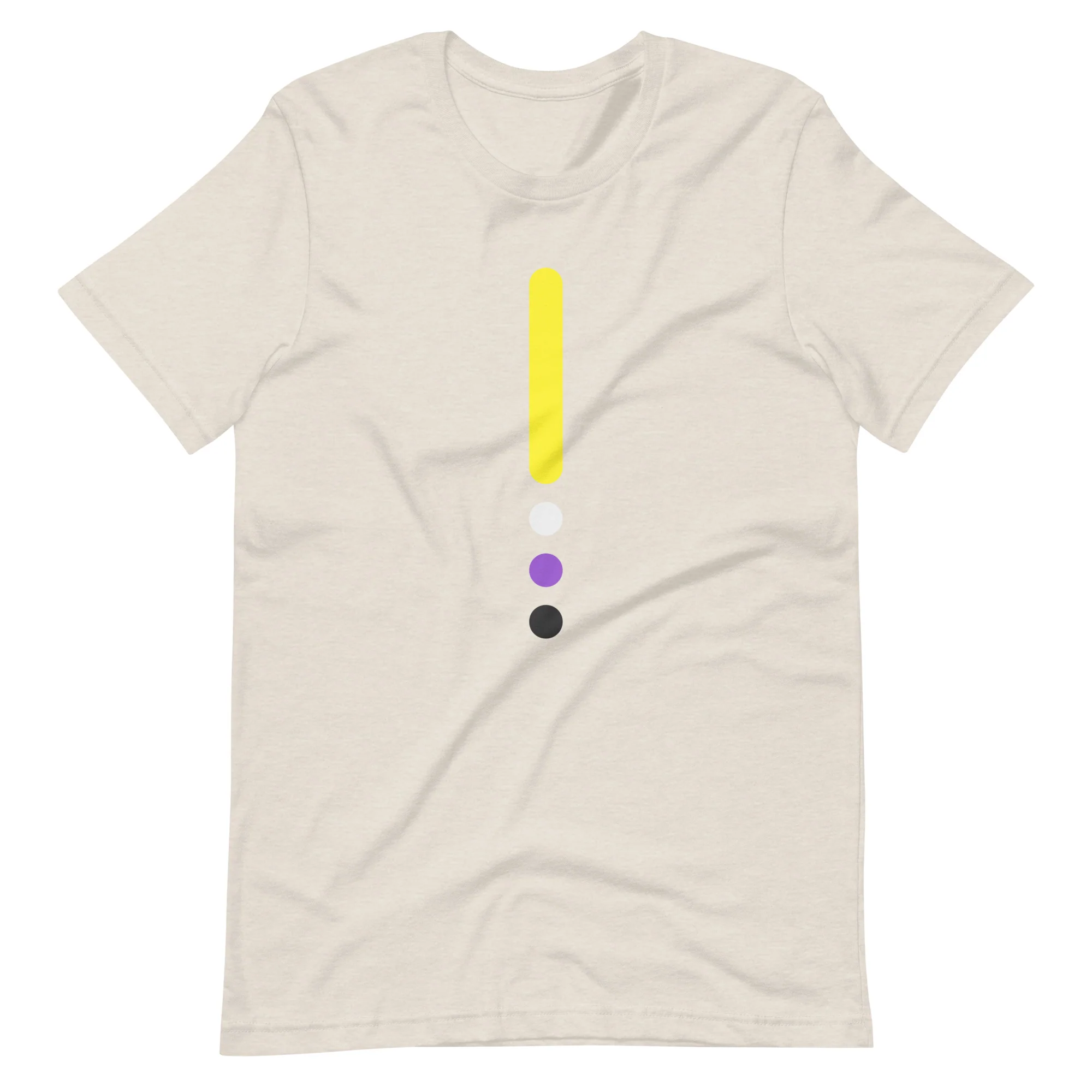 Non-binary Flag Dot Column T-Shirt - Image 6