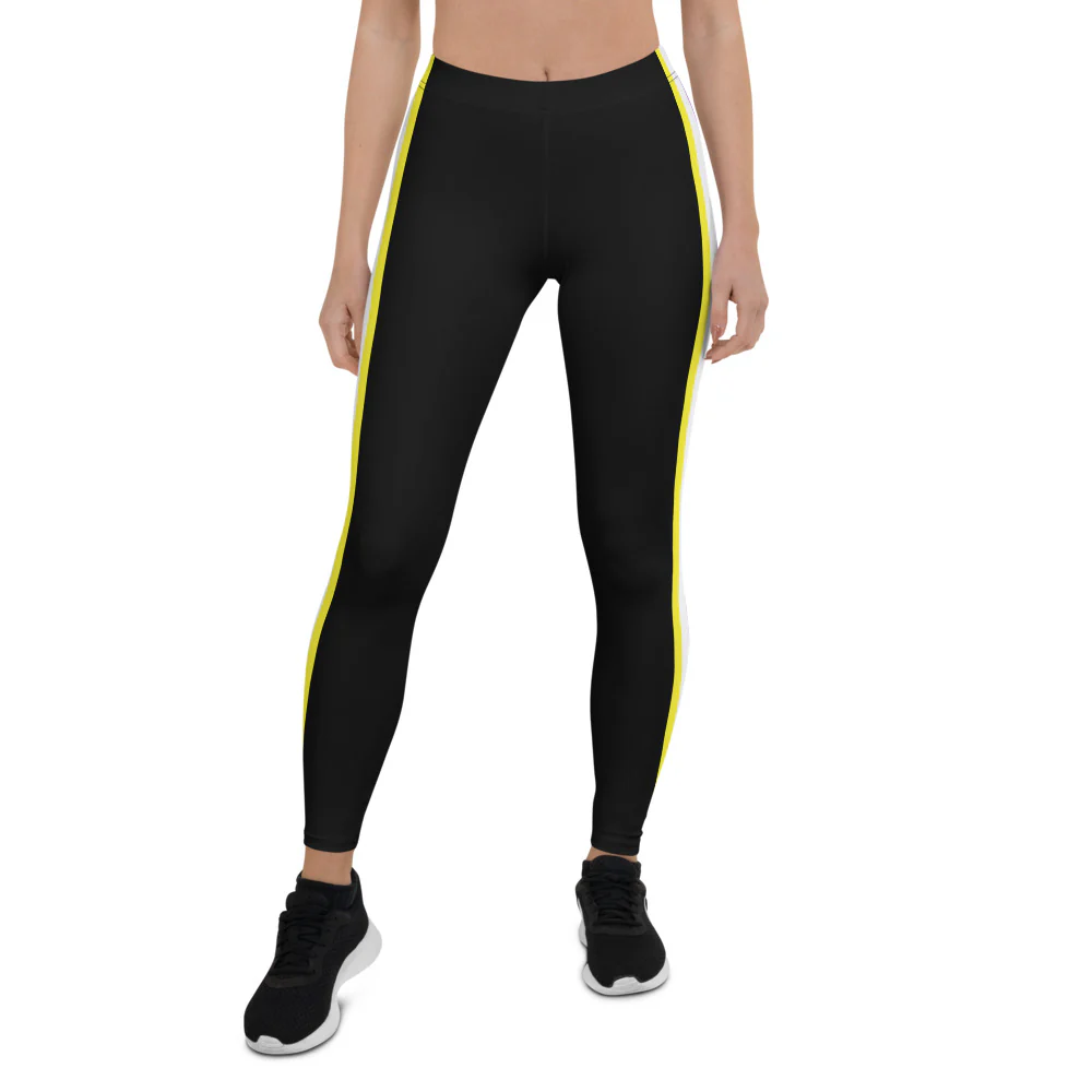 Non-Binary Flag Side Stripe Leggings - Image 4