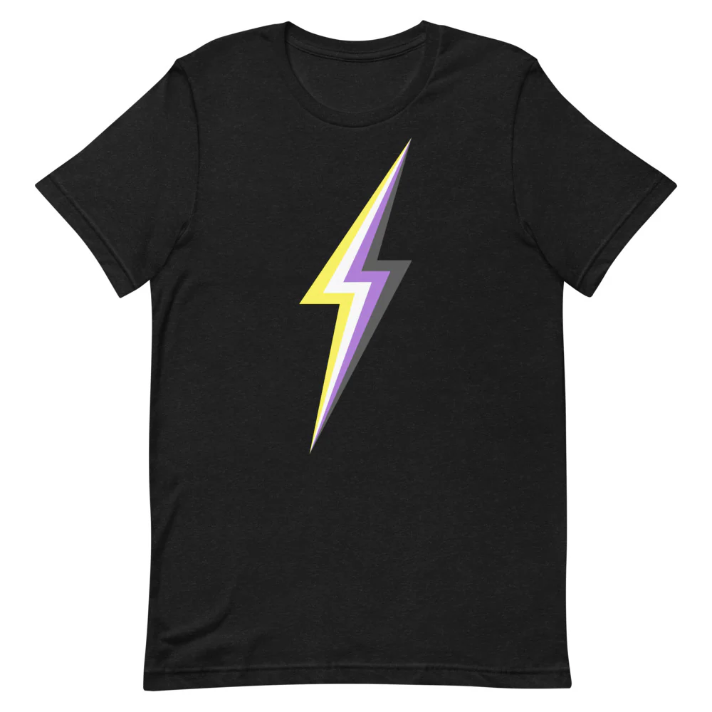 Non Binary Lightning T-Shirt - Image 3