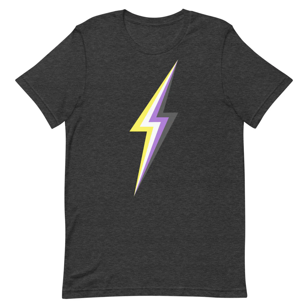 Non Binary Lightning T-Shirt - Image 5