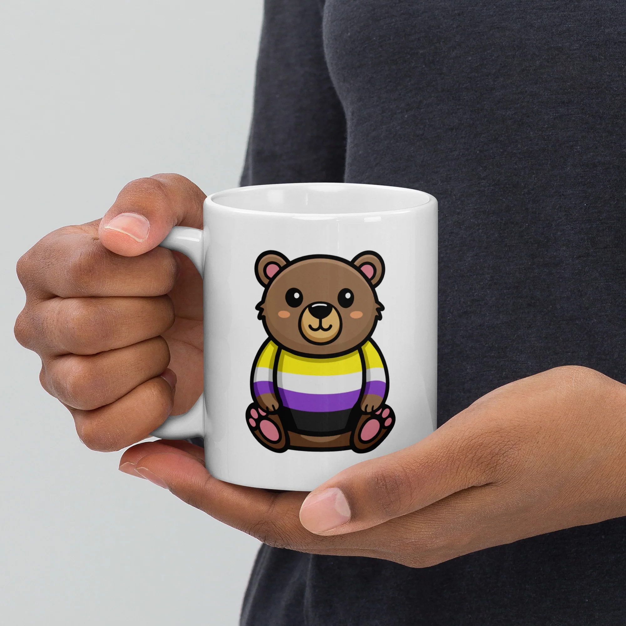 Non Binary Pride Bear Mug - Image 2