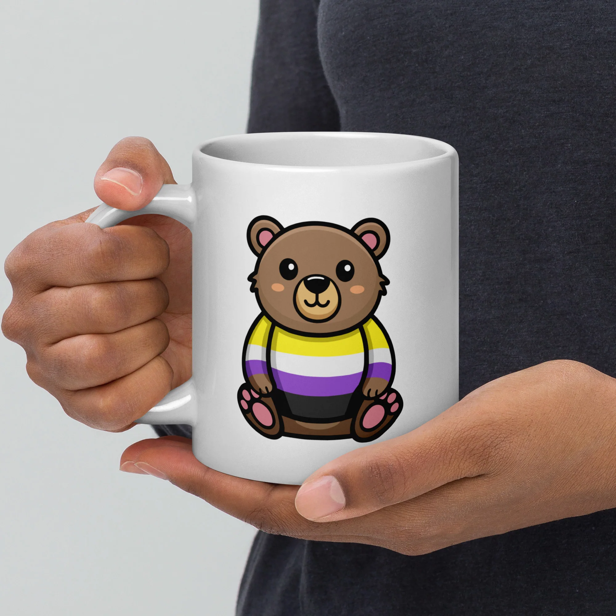 Non Binary Pride Bear Mug - Image 5
