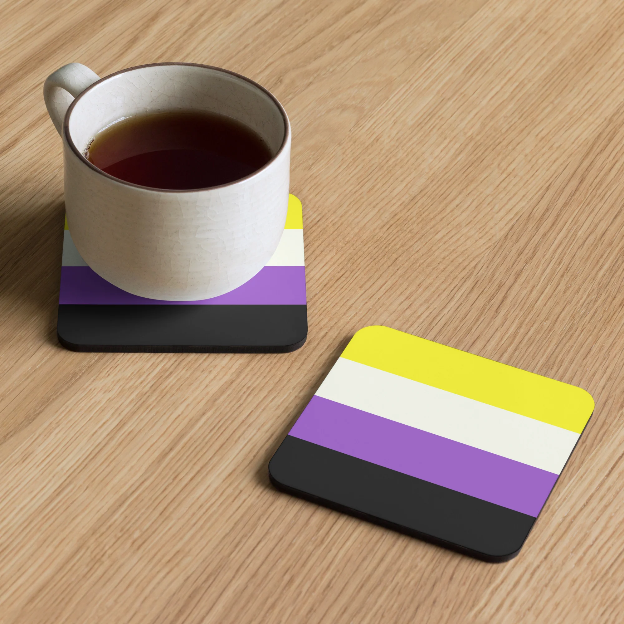 Non Binary Pride Flag Coaster - Image 5