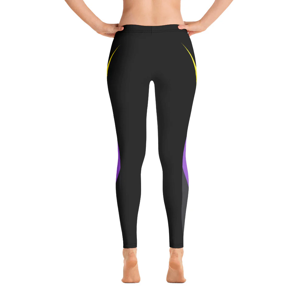 Non-Binary Pride Flag Dynamic Curve Leggings - Image 4