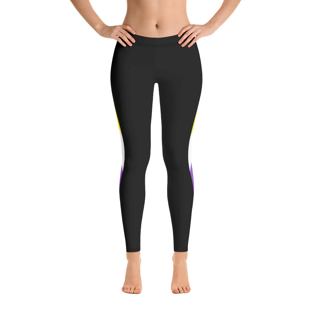 Non-Binary Pride Flag Dynamic Curve Leggings - Image 5