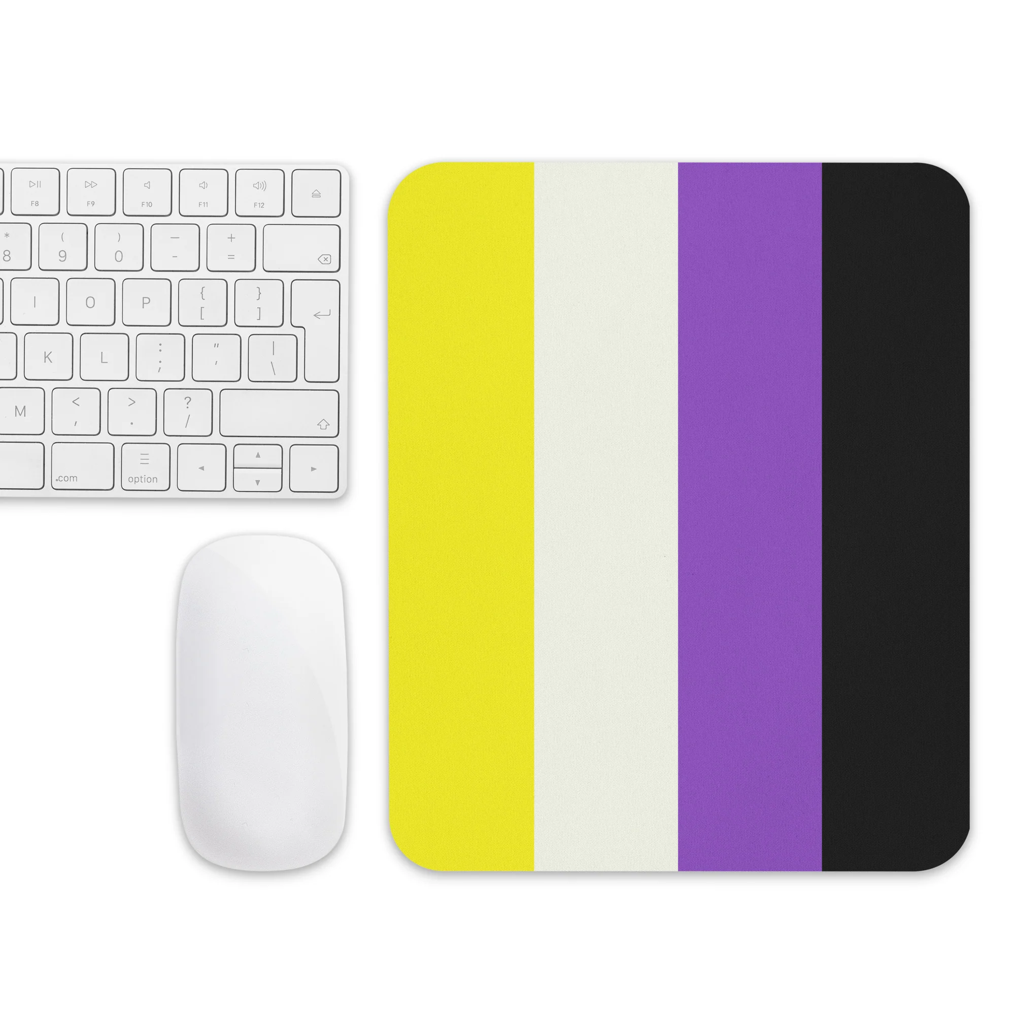 Non Binary Pride Flag Mouse Pad/Mouse Mat - Image 4