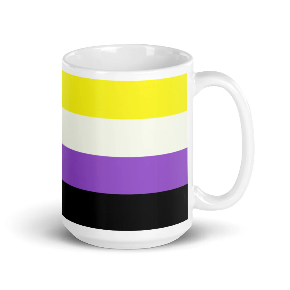Non Binary Flag Mug - Image 4