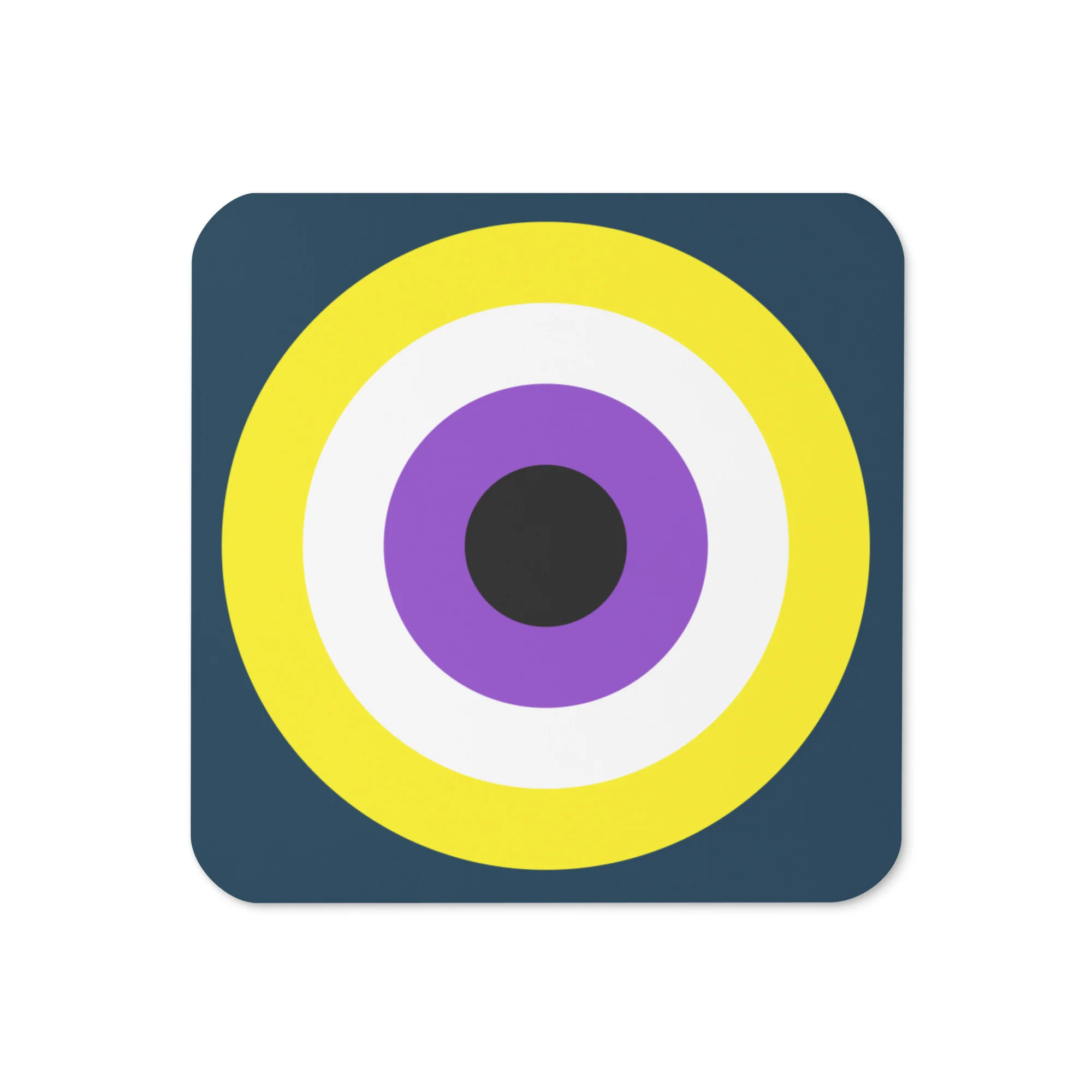Non-Binary Pride Flag Roundel Coaster